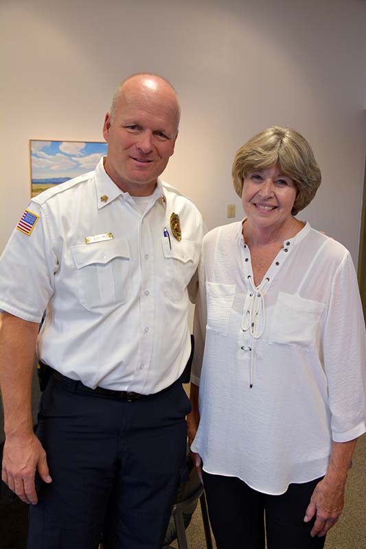 LAFD Chief Hughes and kay