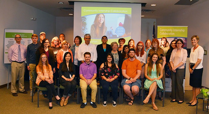 Interns and Mentors at spring 2016 CIC graduation